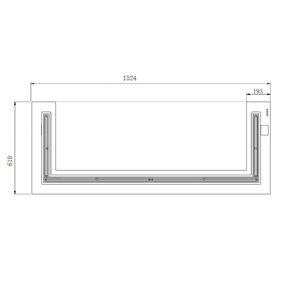 U shape 60 inch L with 24inch 2 W